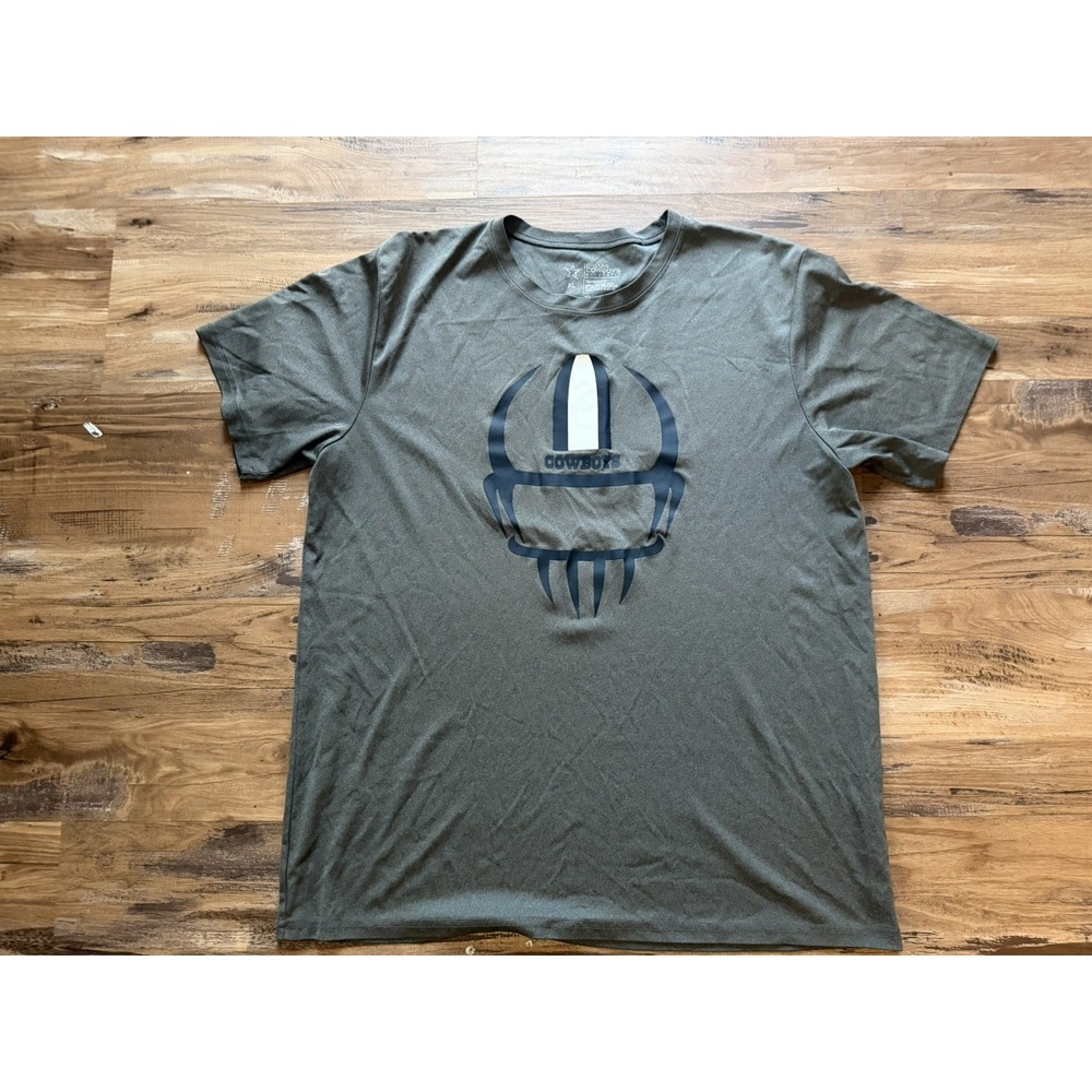 Dallas Cowboys Short Sleeve Crew Neck Grey T-shirt Size XL